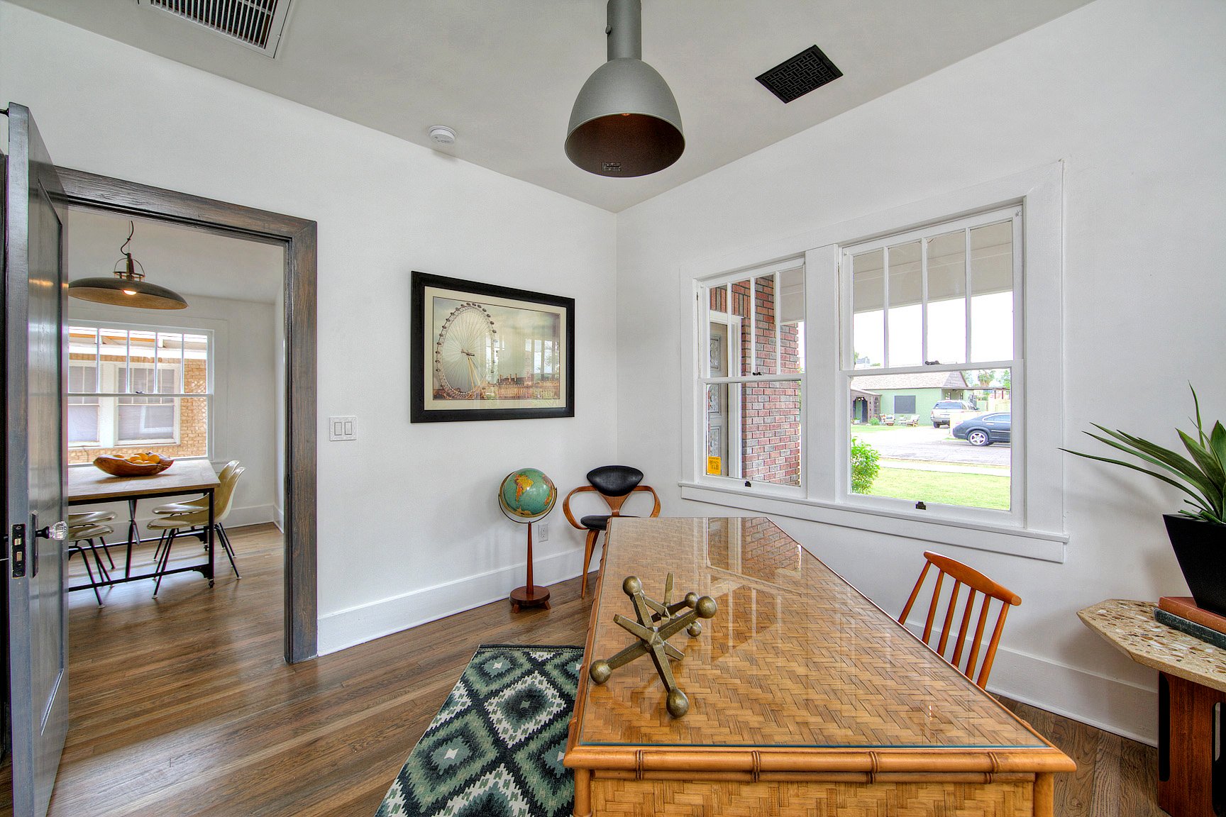 A Phoenix home was refreshed and this office space added,